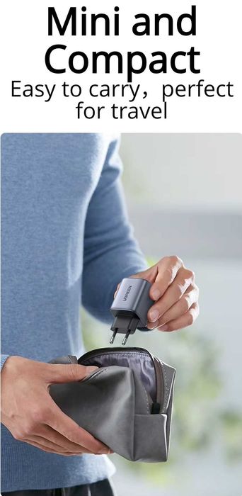 UGREEN CD350 Nexode Mini 35W GaN Type-C+USB-A For iPad/iPhone 15 16