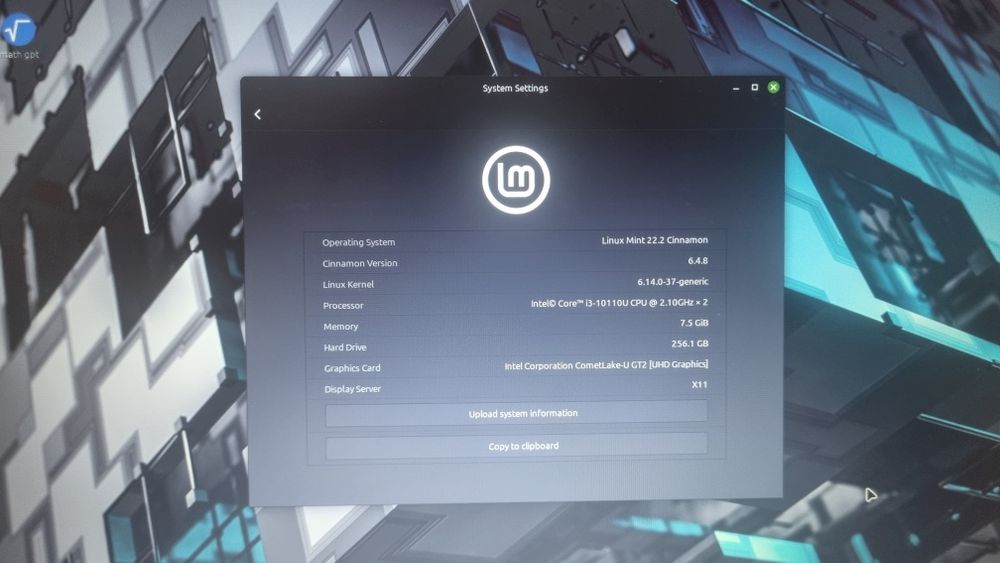Lenovo noutbook 8/256. Linux o'rnatilgan