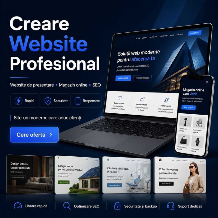 Creare website profesional & magazin online | Web Design & SEO