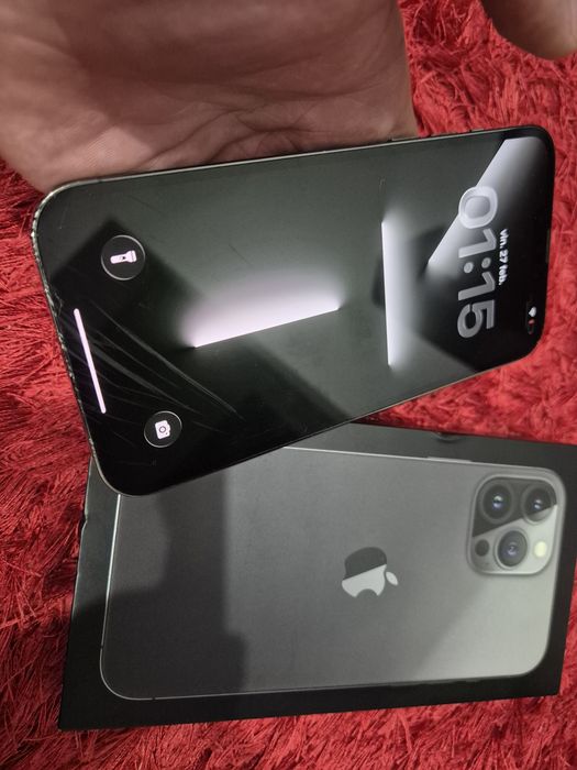 -Iphone 13Pro Max, 256Gb, 6Ram, Black, bat-85%, cutie completa, are o