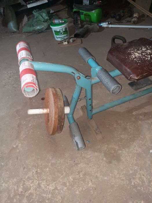 Штанга с лижаком блинами.