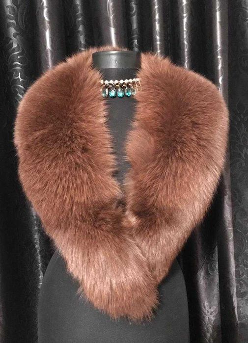 Guler bogat de blana naturala de vulpe - MARO