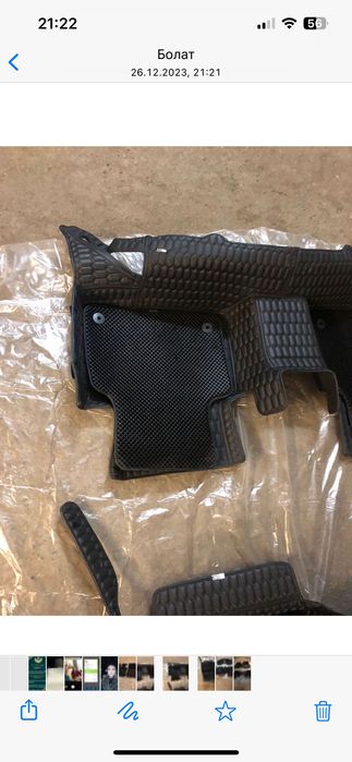 Продам 3d коврики Toyota camry 70