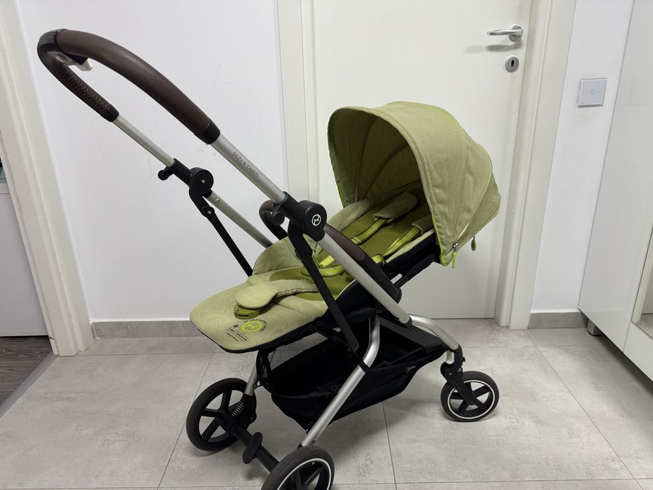 Carucior rotativ 360  Cybex Eezy S Twist+ 2 Silver Nature Green
