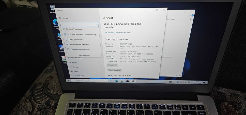 laptop Acer Swift i3 Gen 7