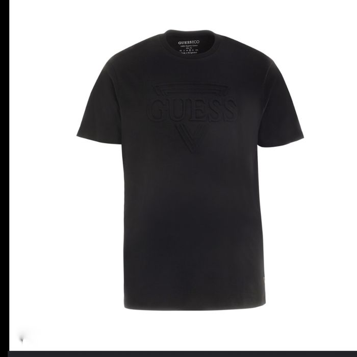 Tricou GUESS  Negru Logo 3D toate marimile