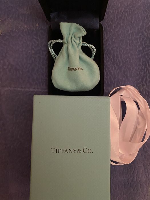 Серебряное колье Tiffany с бриллиантом