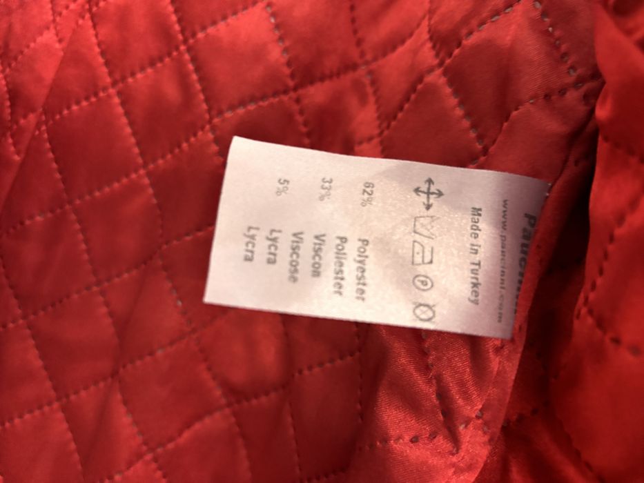 Красное пальто женское