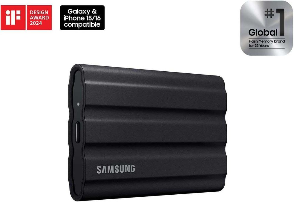 Портативный SSD накопитель Samsung T7 Shield 2TB Portable SSD! Новый!