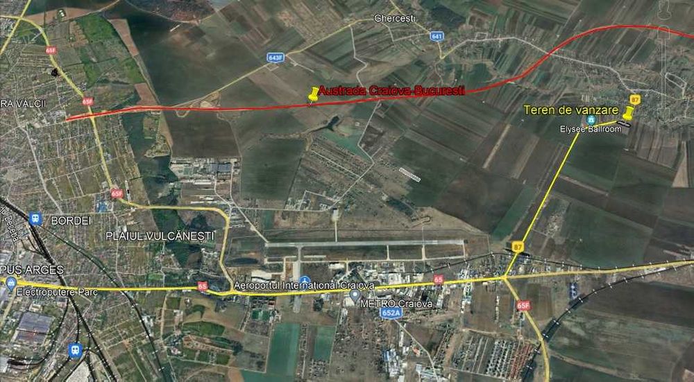 Teren intravilan 8757 mp Pielesti - deschidere 72m la strada asfaltata