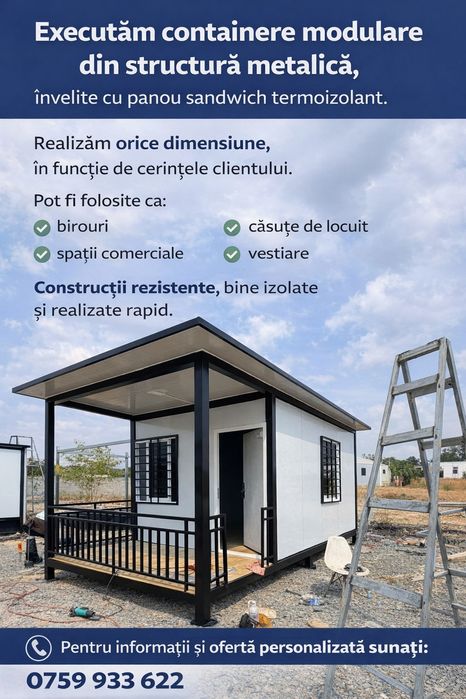 Vindem containere modulare