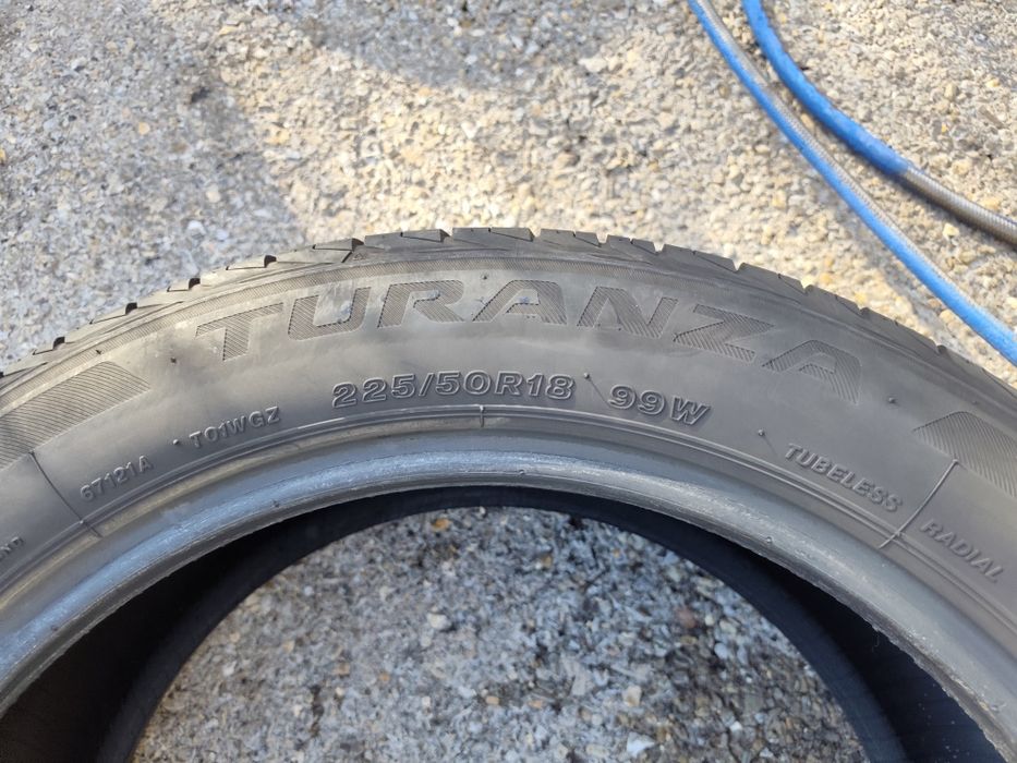 225/50/18" 2бр Bridgestone turanza 005,dot2217,7mm