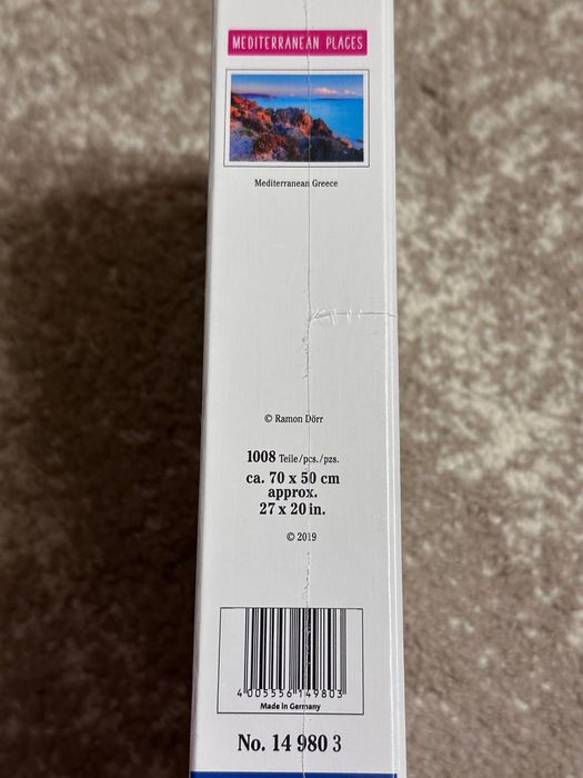 Puzzle 1000 piese, vedere Grecia, Ravensburger, sigilat