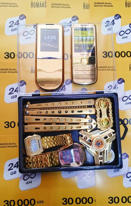 NOKIA 6300 GOLD NOKIA 6700 GOLD NOVEY N8800 GOLD telefon sotiladi!