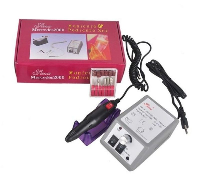 Freza pila profesionala unghii Mercedes-2000 12W 20000RPM roz/gri