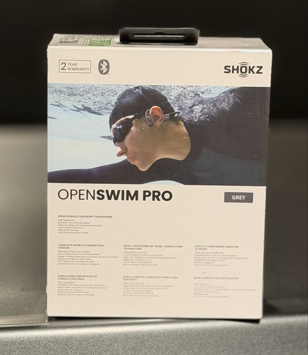 НОВО!!! Безжични спортни слушалки с костна проводимост     Shokz OpenSwim Pro