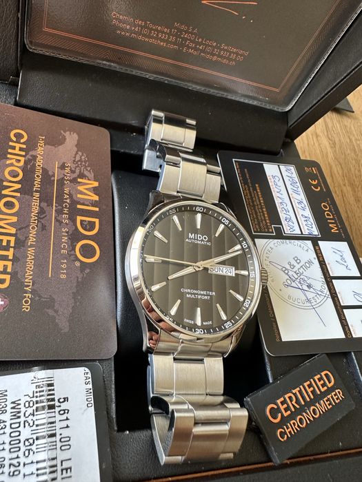 Vand ceas Mido Multifort Day-Date automatic, 42mm