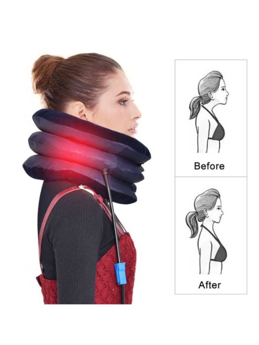 Надувной ортопедический воротник для шеи помогает.m7