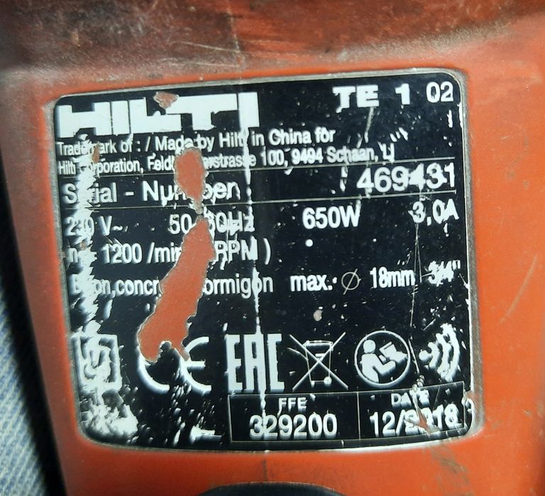 Перфоратор Hilti TE1