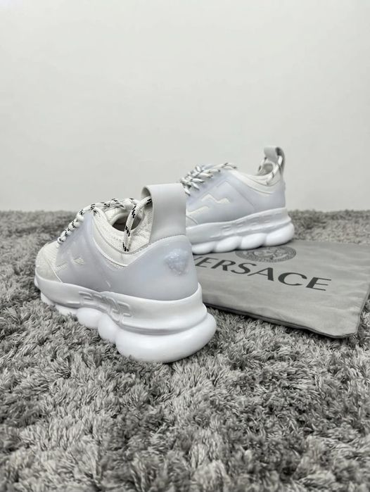 Adidasi Versace Chain Alb - Adidasi Fete Baieti