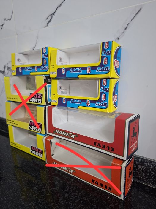 Масштабная модель машинка Коробка пустая