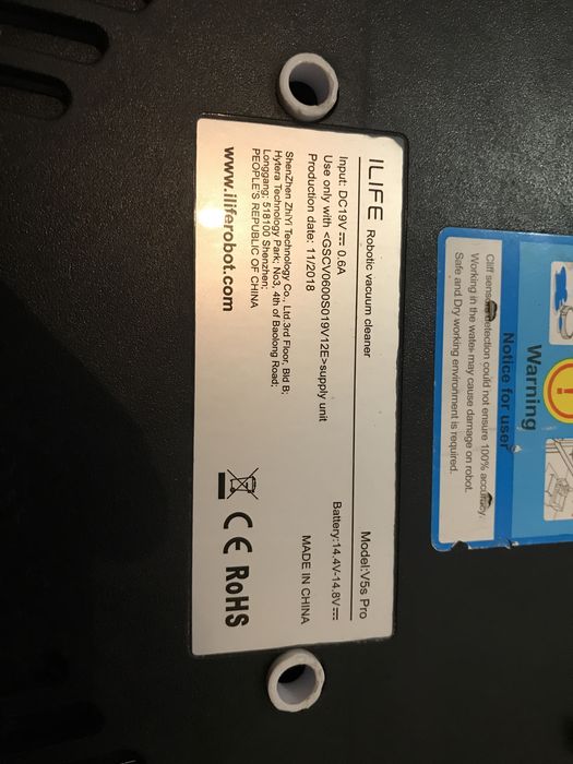 Прахосмукачка робот ZACO ILIFE V5s Pro - на ЧАСТИ