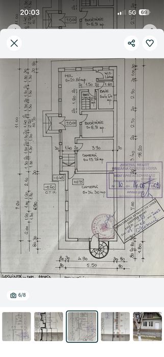 Vand casa solida cu teren 600mp  pe drumul E85 in centru comunei Horia