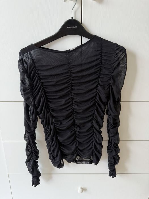ZARA ажурен плетен топ – размер M, памулни блузи Sisley