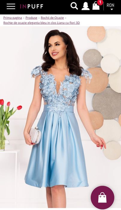 Rochie bleu noua INPUFF 40-L