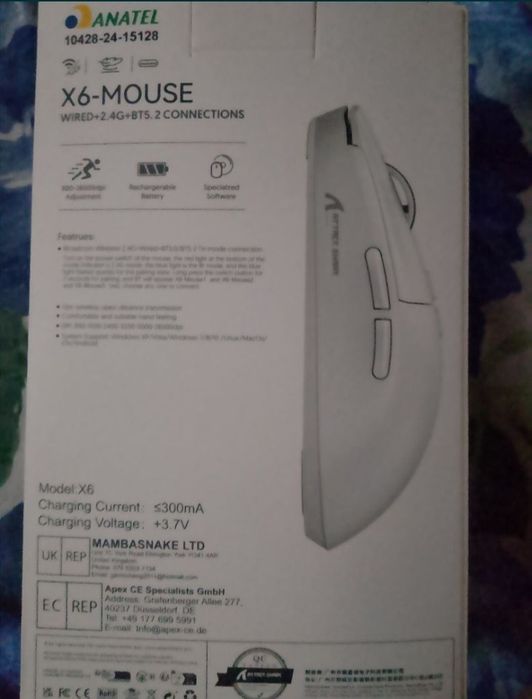 Мышь Attack Shark X6 белый