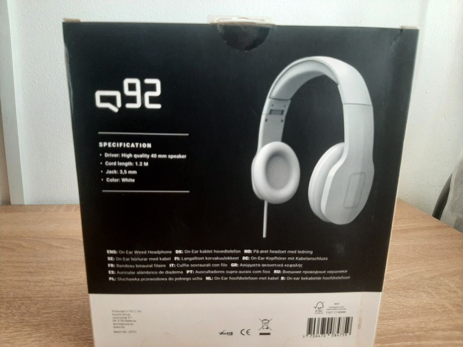 Căști On-Ear cu fir Qnect Q92 - Noi la cutie