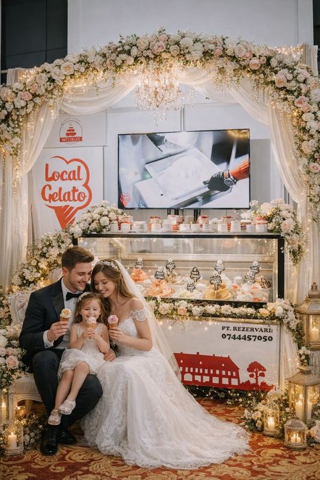 Ice cream BAR , Înghețată la nuntă , Gelato Bar , Înghețată artizanală