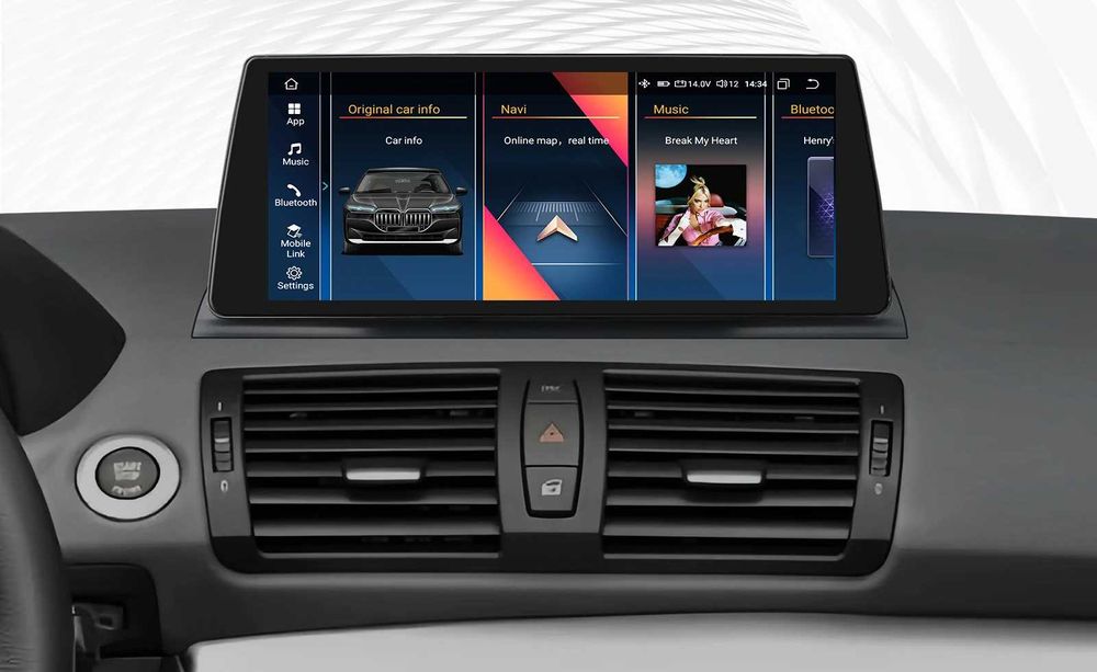 Navigatie Android BMW e90 e91 e92 e93 X1 E84 seria 1 3 E87 Carplay BT
