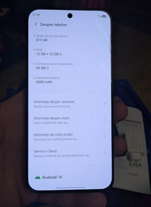 Vând sau Schimb Vivo X200 FE 5G. Global
