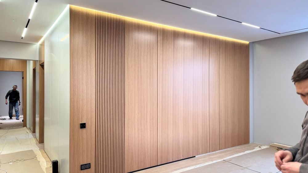 Стеновые панели(натуральный шпон)