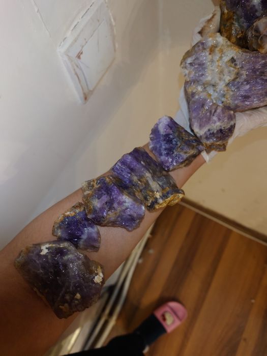 Лот Аметисти от България кварц минерал кристал