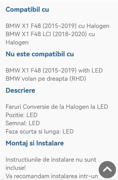 Faruri Bmw X1 F49