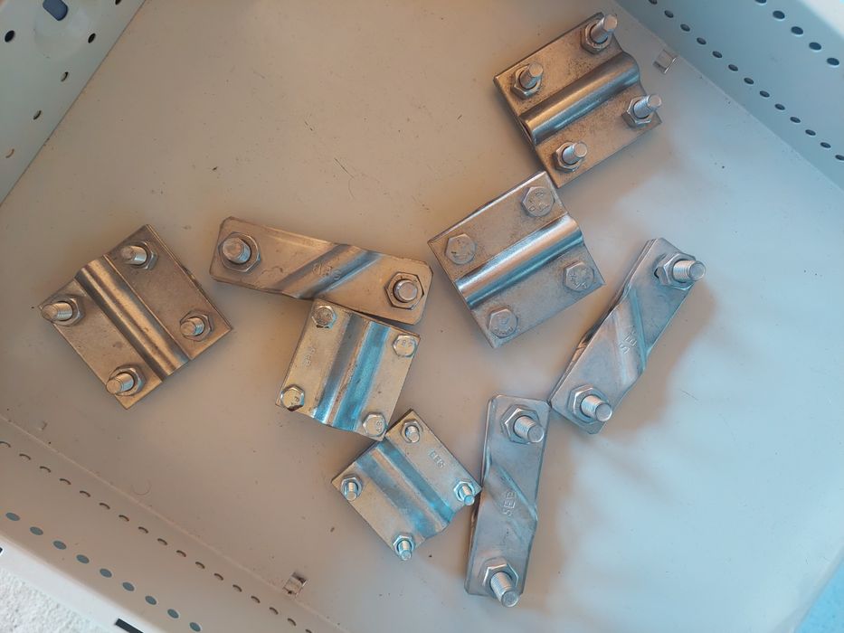 Conductor rotund inox și cleme