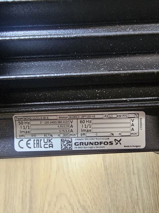 Pompă imersibilă Grundfos MTH 2-110/11 - profesională, 1.1kW