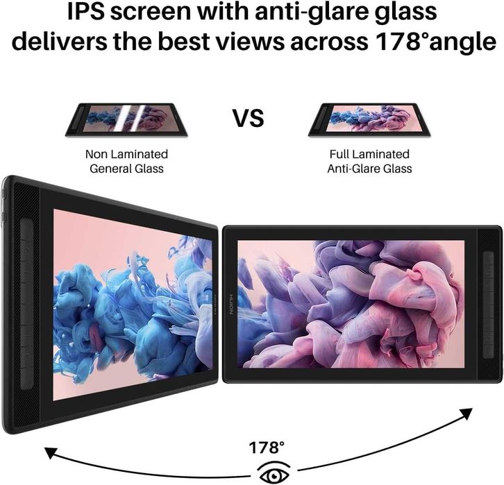 HUION Kamvas Pro 16 (2.5K QHD) + Mini KeyDial KD100