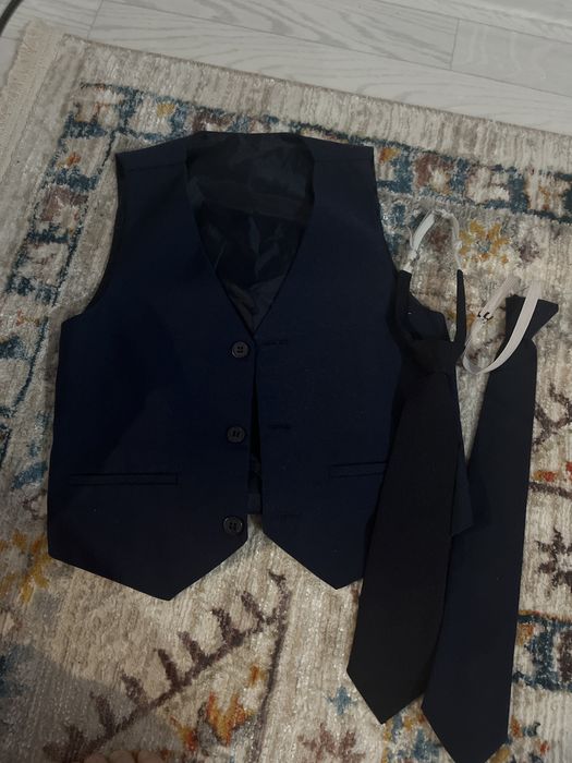 Школьные брюки на мальчика синние