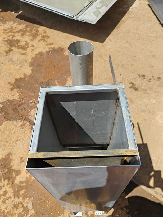 Sobă ciubăr apa dulce INOX 1,3 m + burlan+ făraș