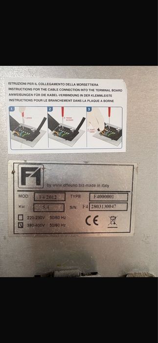 Cuptor pizza interior 60X60