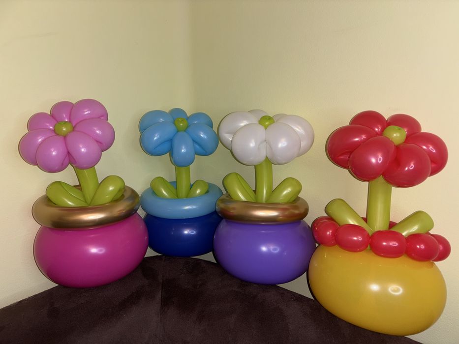 Цветя от балони.    .