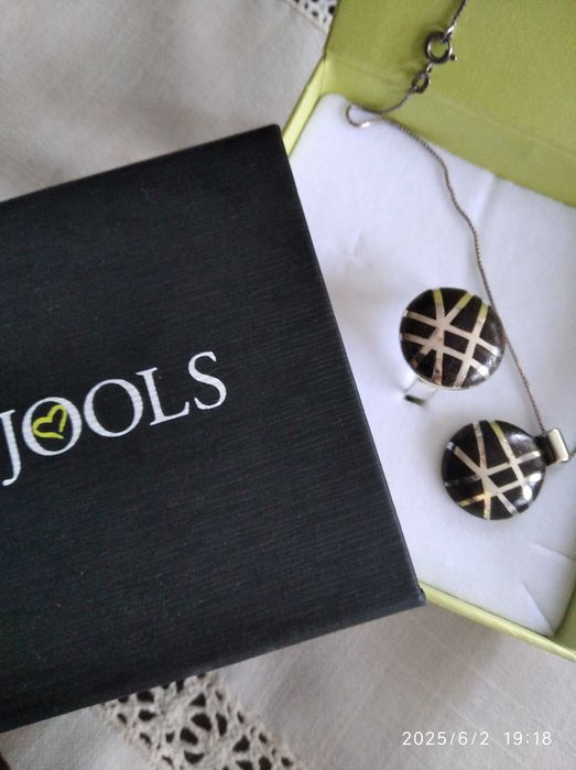 Fossil сребърни бижута, сребърен комплект Capri