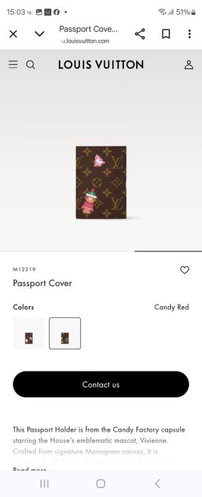 LOUIS VUTTON passport holder