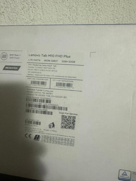 Tableta lenovo tab m10 fhd  plus