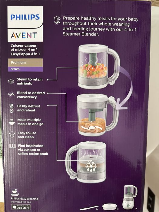 Philips Avent aparat de gatit cu abur si blender 4 in 1
