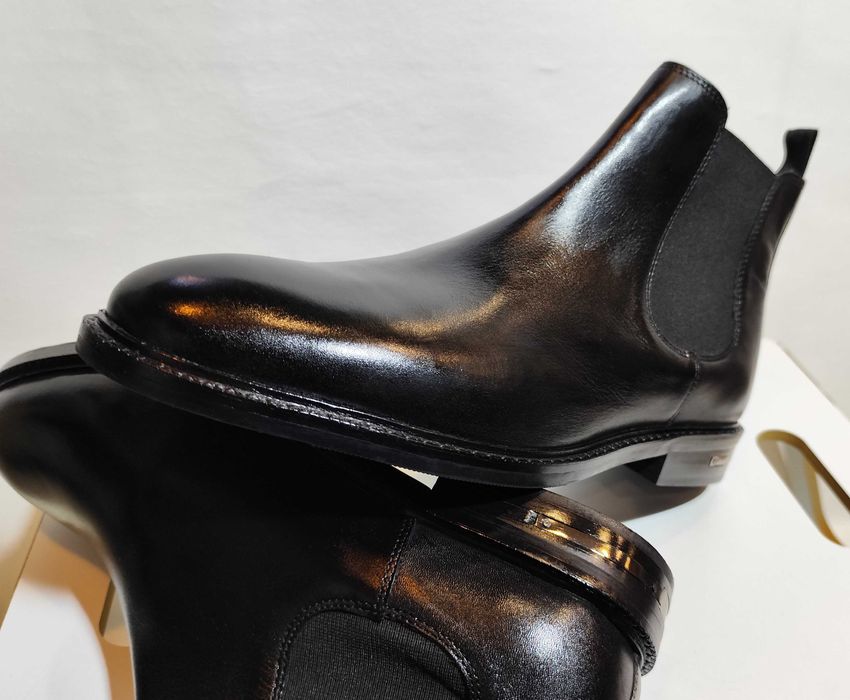 Ghete chelsea 42.5 43 plain toe Walk London NOI piele naturala moale