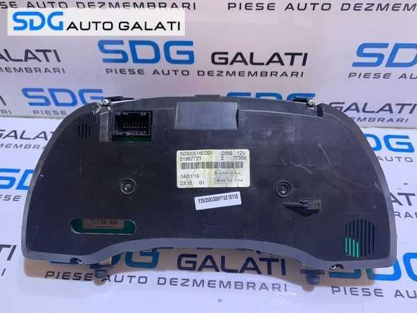 Ceas Ceasuri Cluster Instrumente Bord Fiat Doblo 3 2010 - 2015 Cod 51867721 503005160201 [B2989]